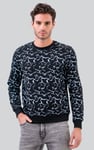 Mens Crack Print Sweatshirt