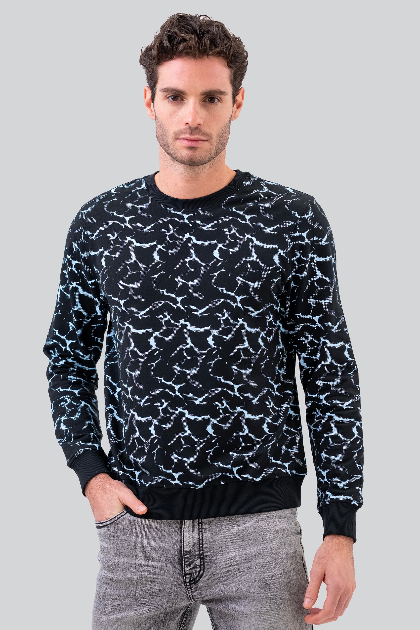 Mens Crack Print Sweatshirt