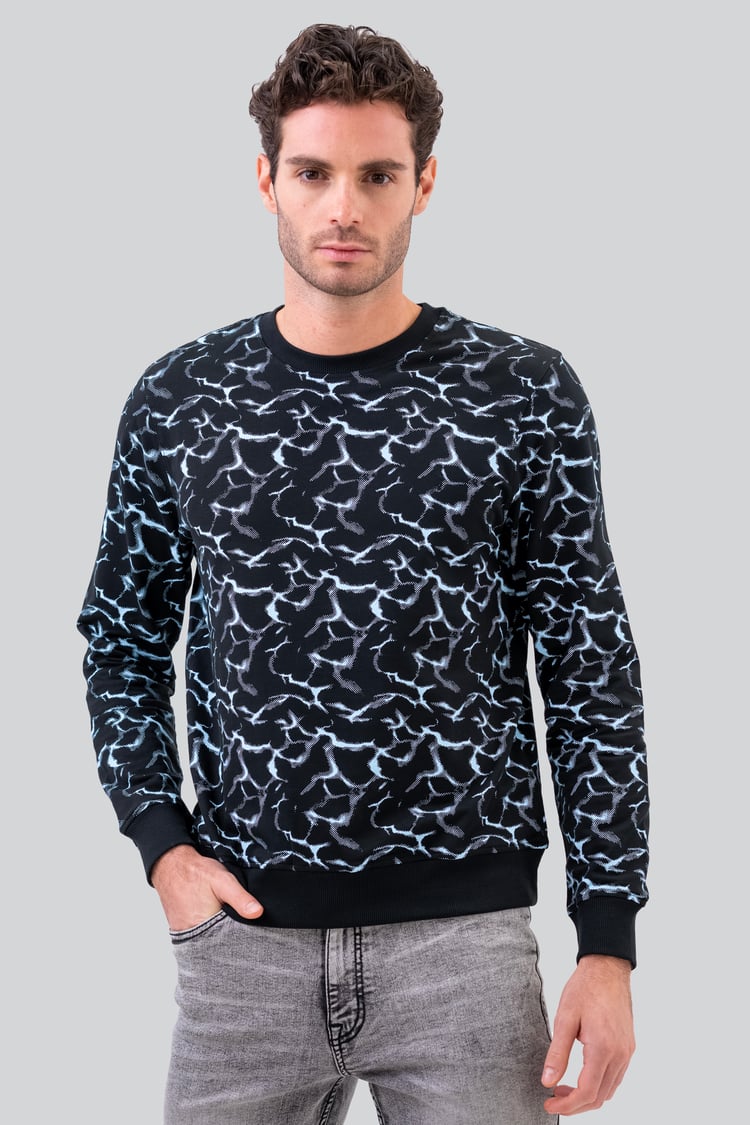 Mens Crack Print Sweatshirt