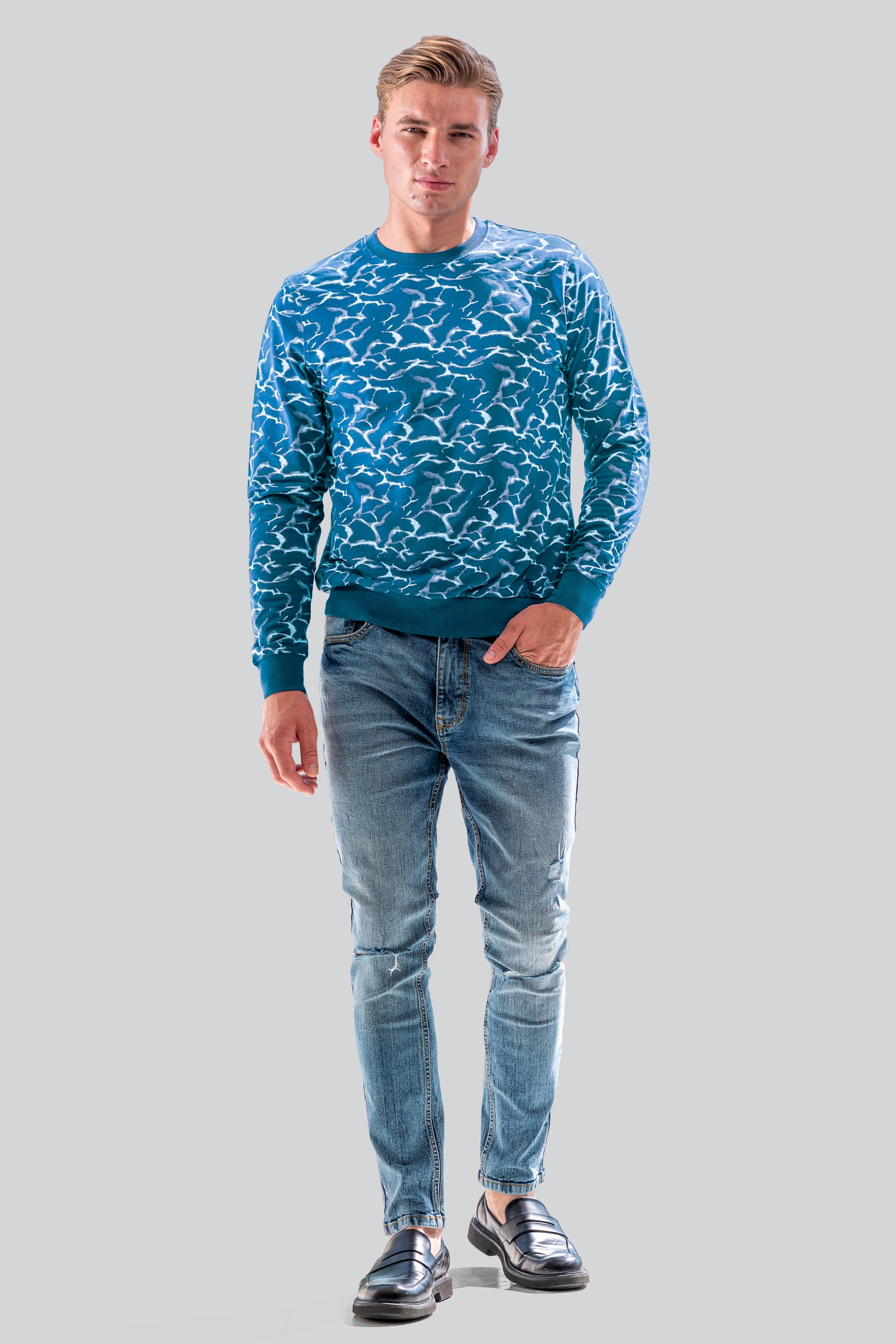 Mens Crack Print Sweatshirt