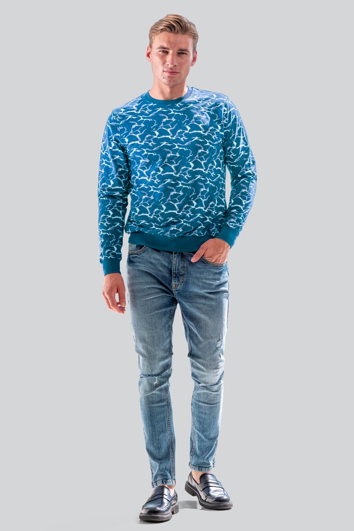 Mens Crack Print Sweatshirt