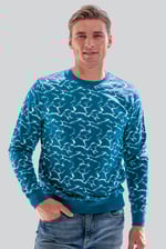 Mens Crack Print Sweatshirt