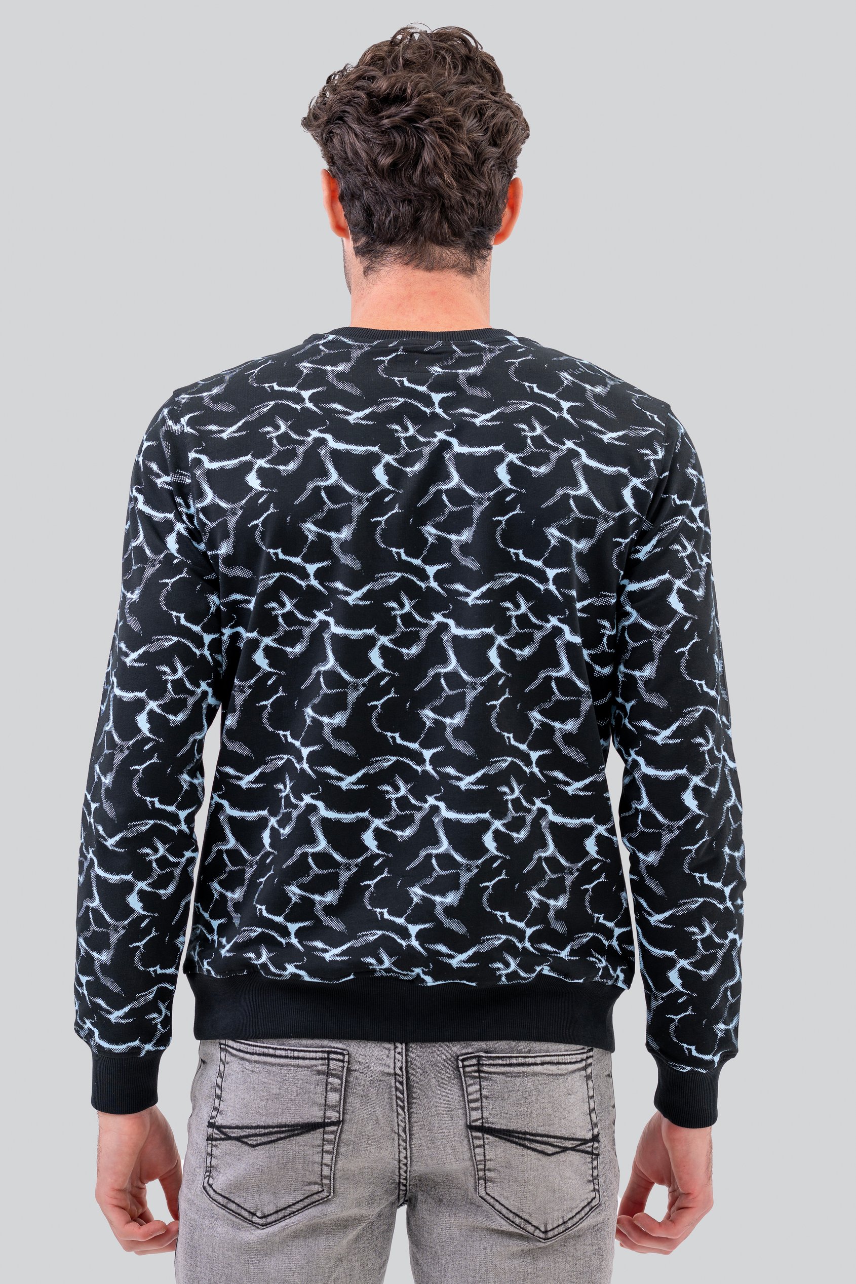 Mens Crack Print Sweatshirt