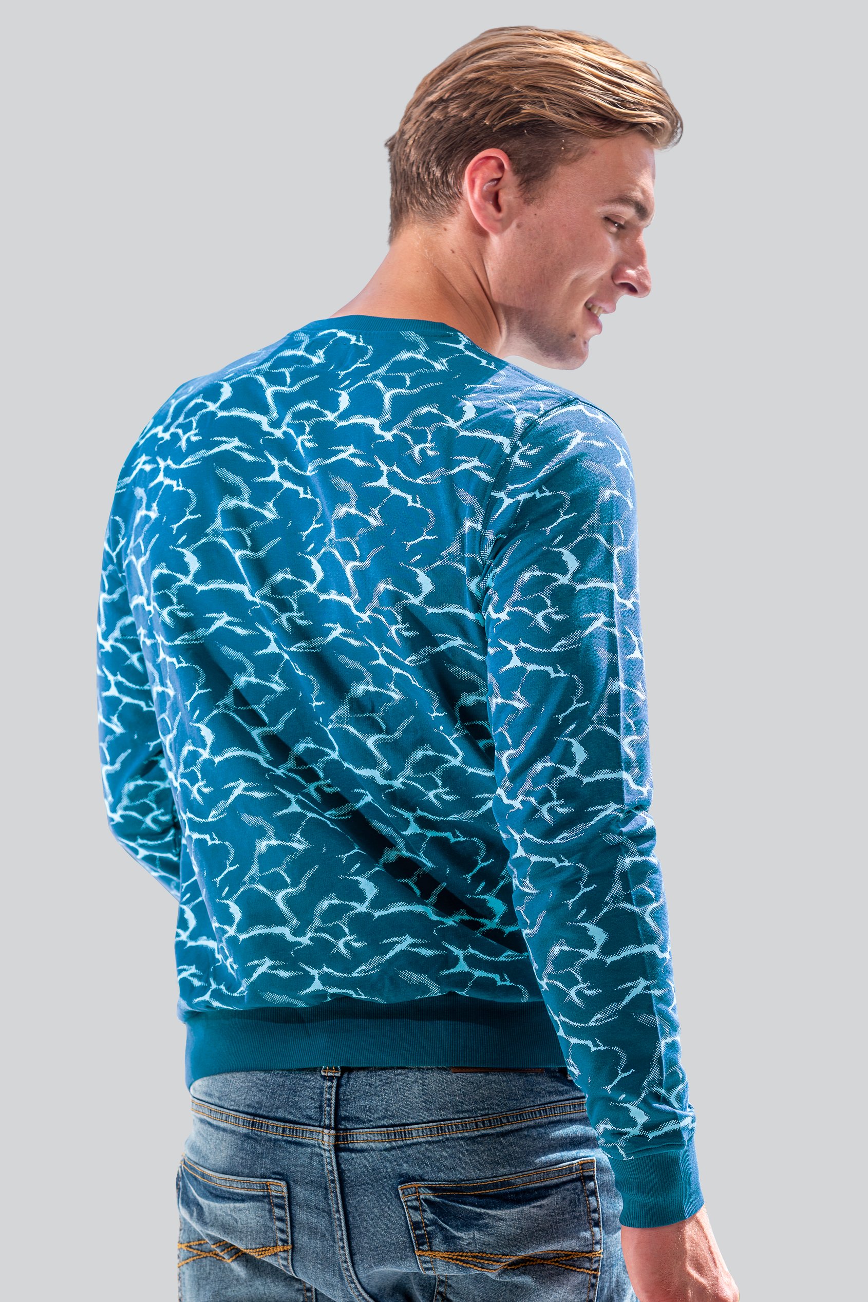 Mens Crack Print Sweatshirt