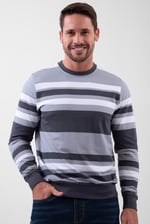 Mens Classic Print Stripe Sweatshirt