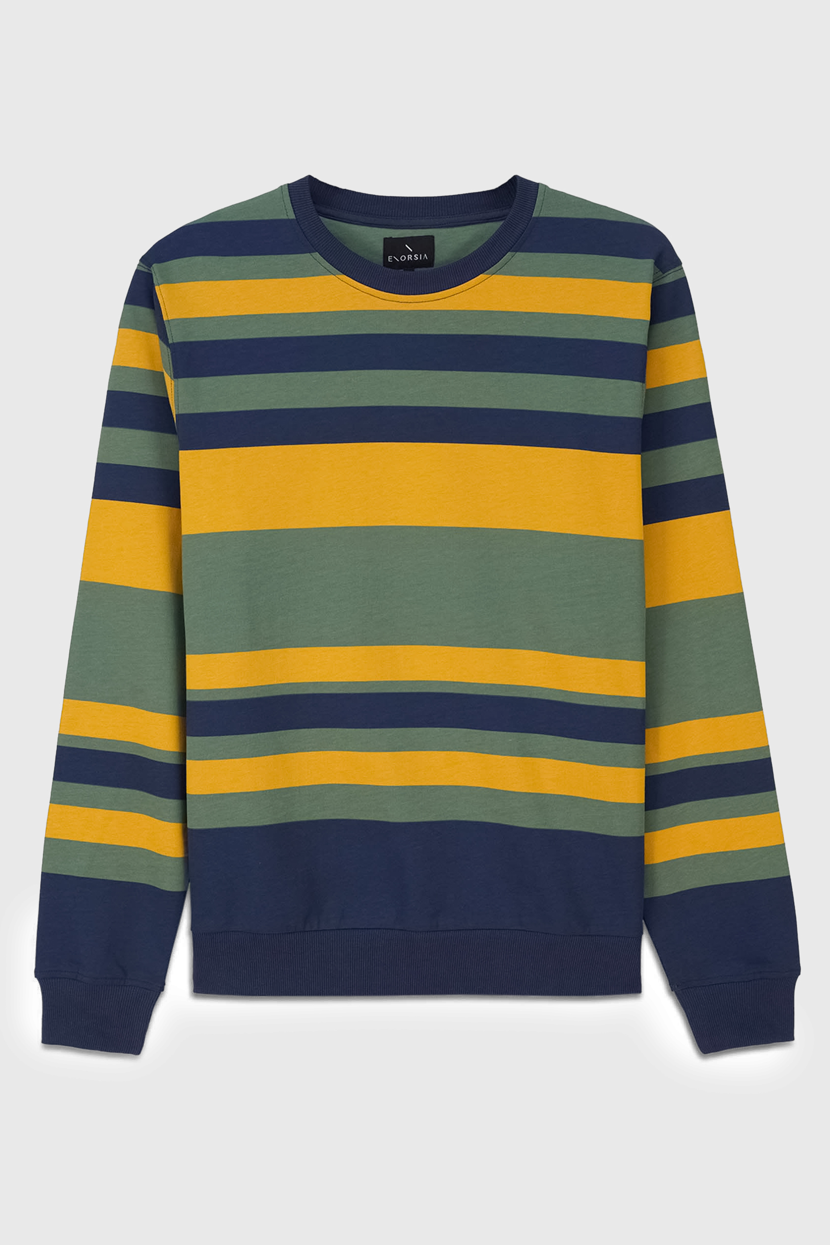 Mens Classic Print Stripe Sweatshirt