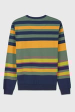 Mens Classic Print Stripe Sweatshirt