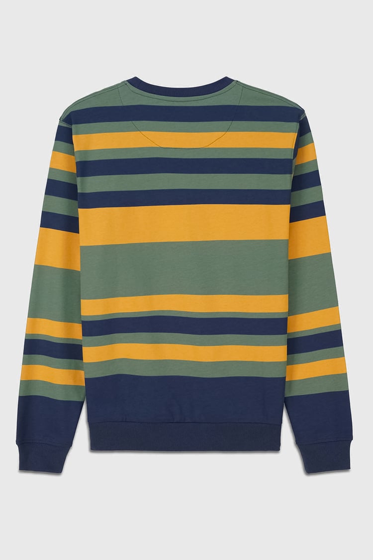 Mens Classic Print Stripe Sweatshirt