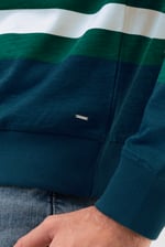 Mens Classic Print Stripe Sweatshirt