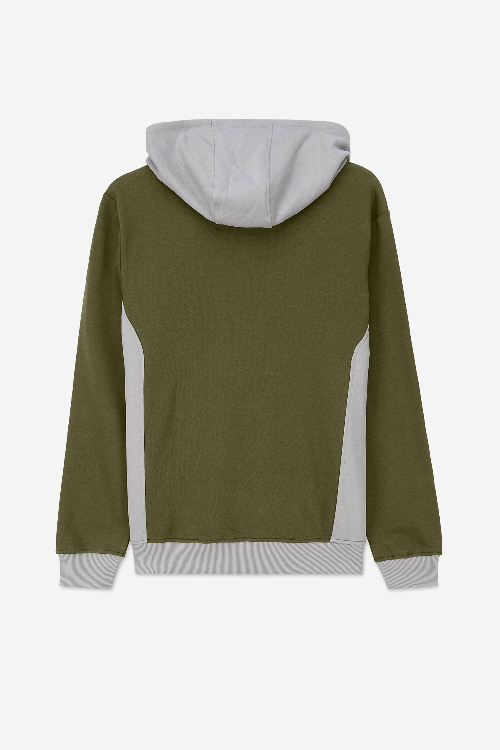 Mens Flock Print Overhead Hoodie