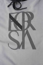 Mens Flock Print Overhead Hoodie