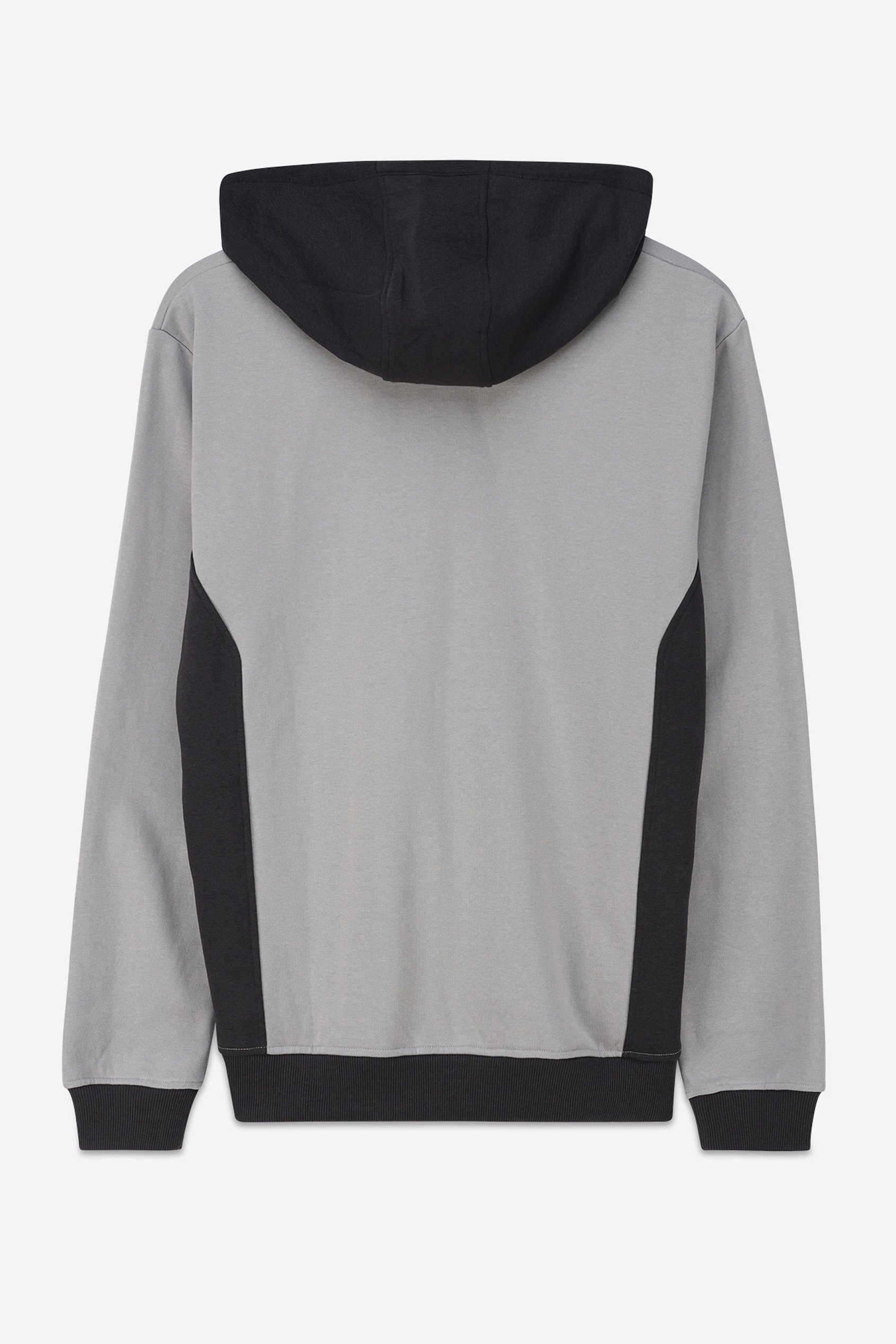 Mens Flock Print Overhead Hoodie