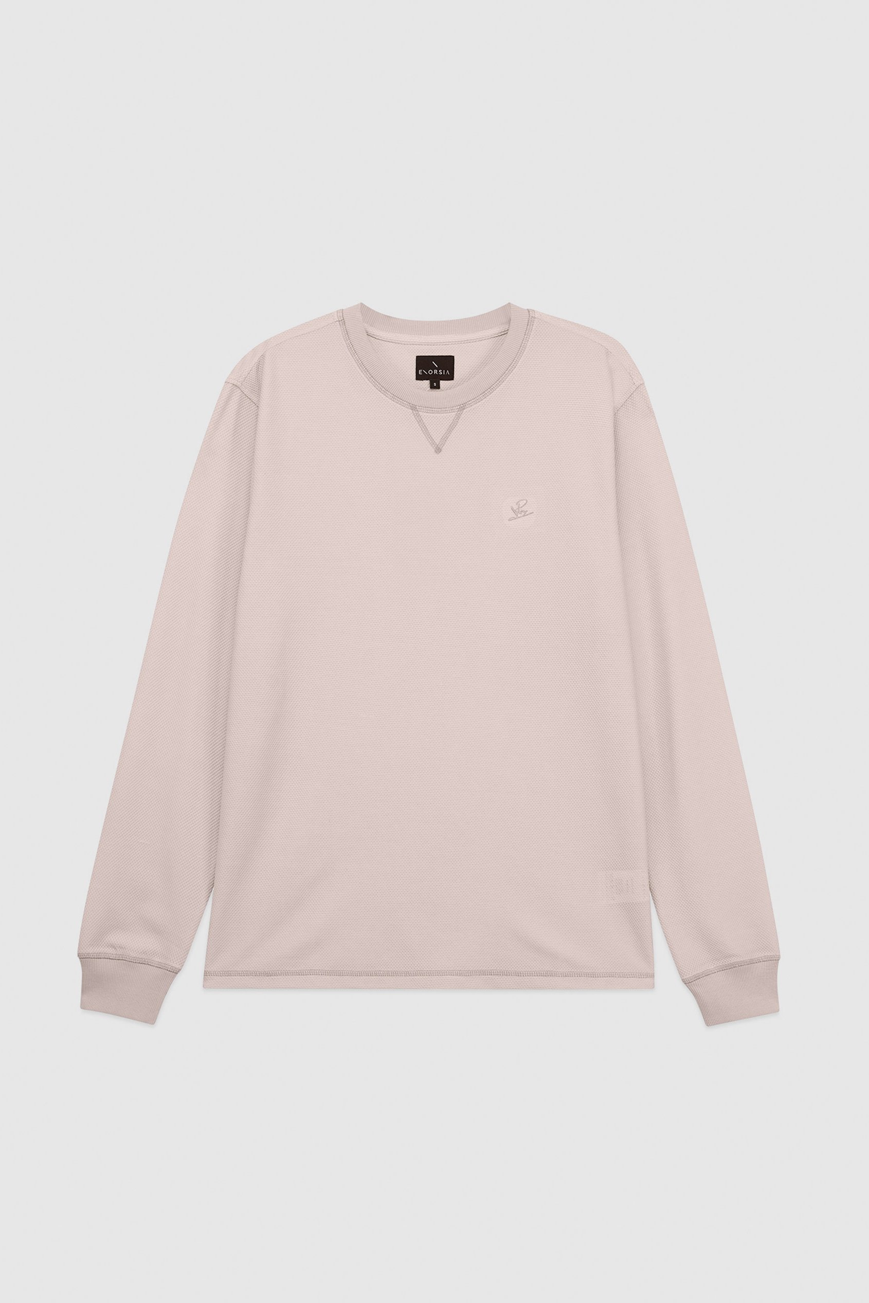 Honeycomb Design Jersey Long Sleeve T-Shirt