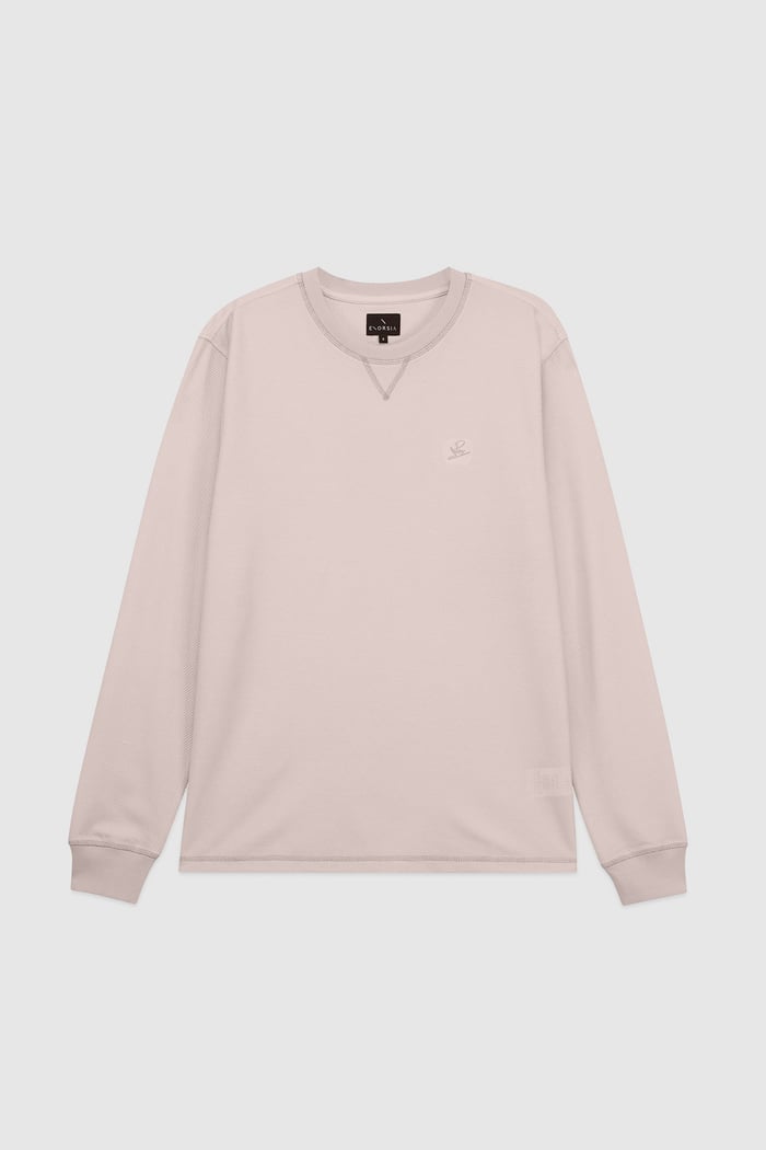 Honeycomb Design Jersey Long Sleeve T-Shirt