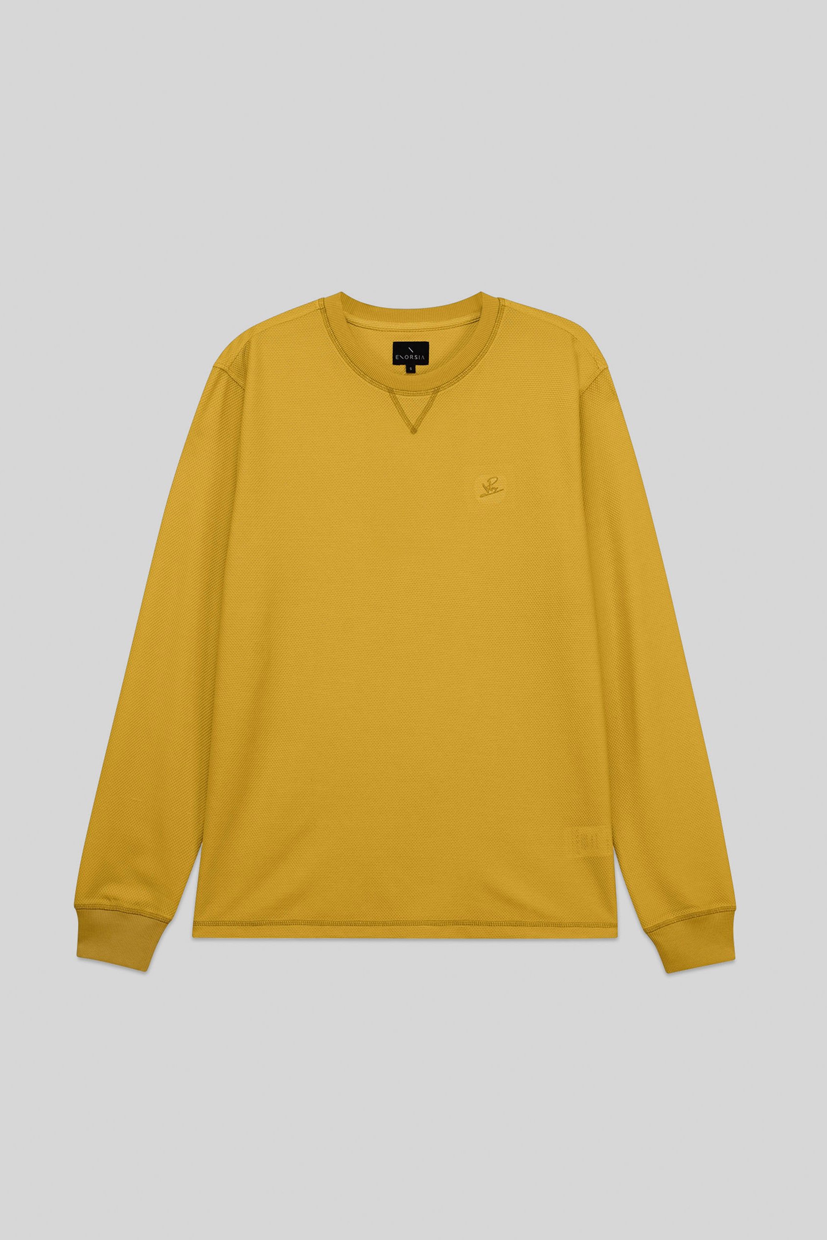 Honeycomb Design Jersey Long Sleeve T-Shirt