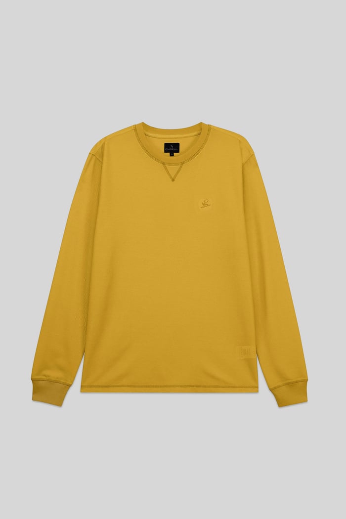 Honeycomb Design Jersey Long Sleeve T-Shirt