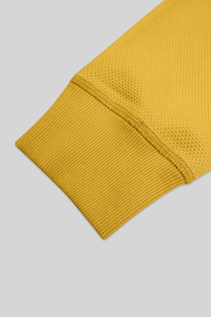 Honeycomb Design Jersey Long Sleeve T-Shirt