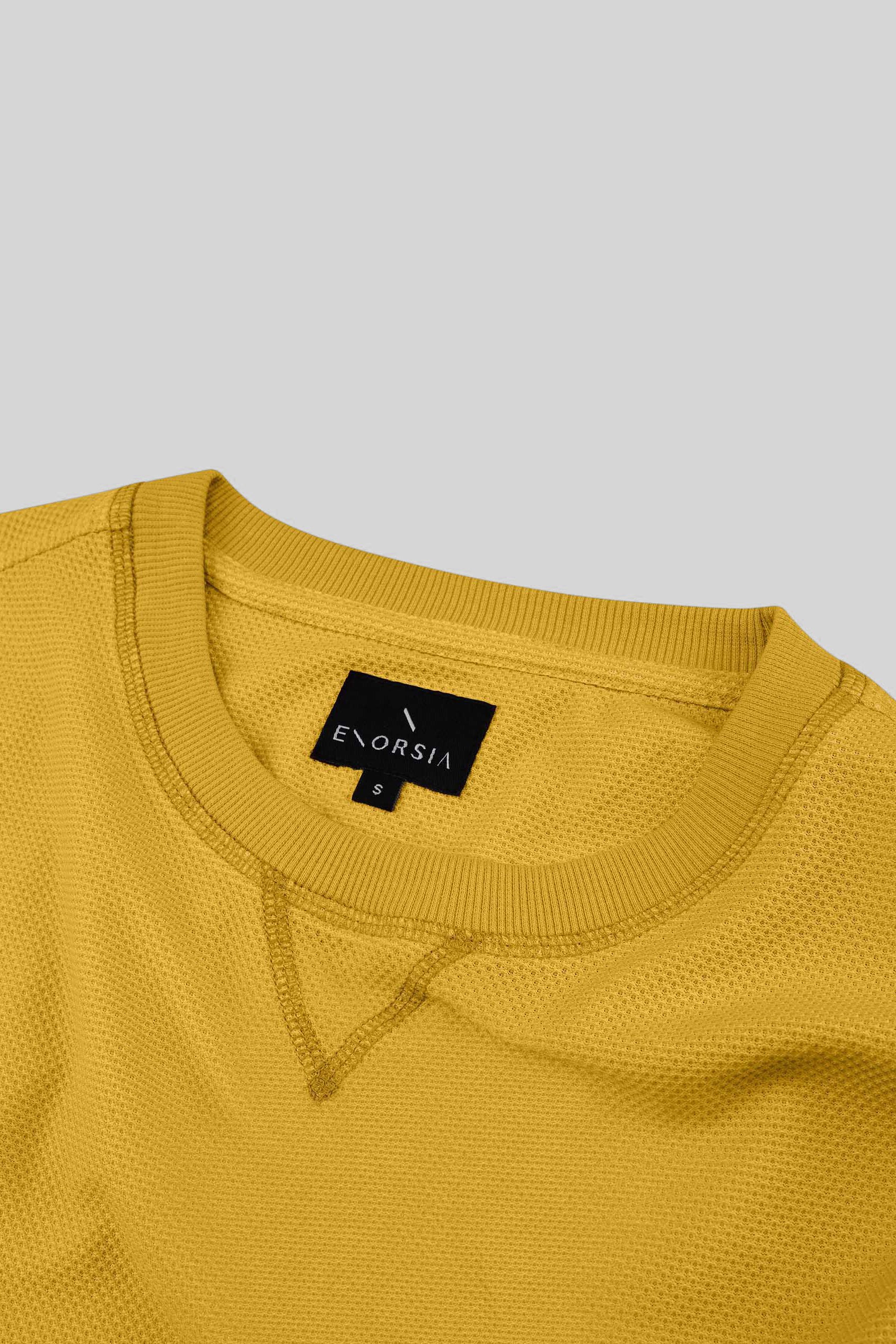 Honeycomb Design Jersey Long Sleeve T-Shirt