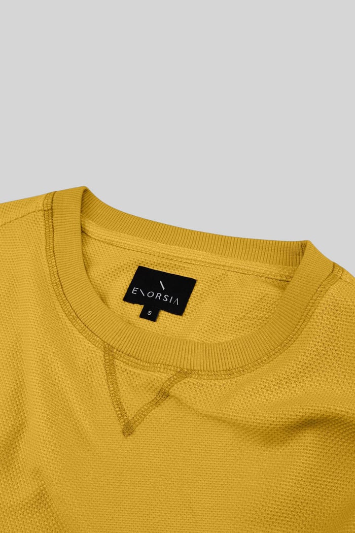 Honeycomb Design Jersey Long Sleeve T-Shirt