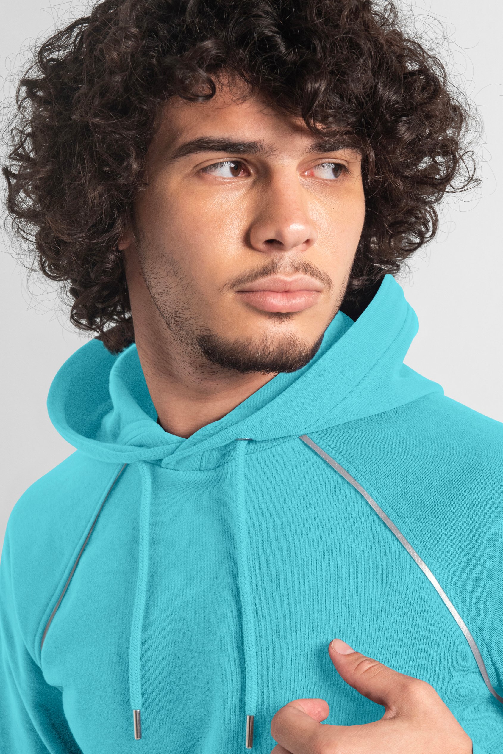 Brushed Fleece Raglan Hoodie