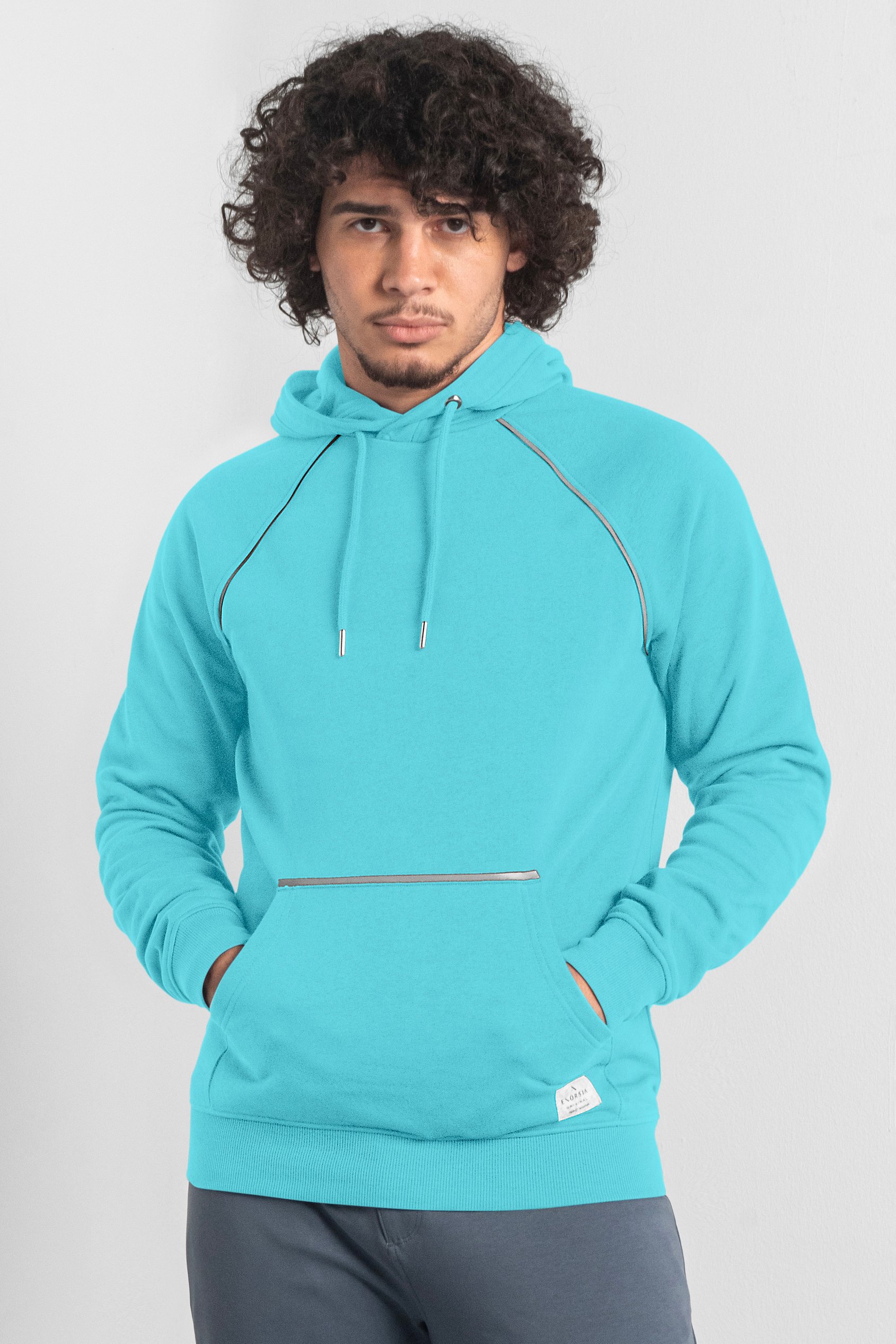 Brushed Fleece Raglan Hoodie