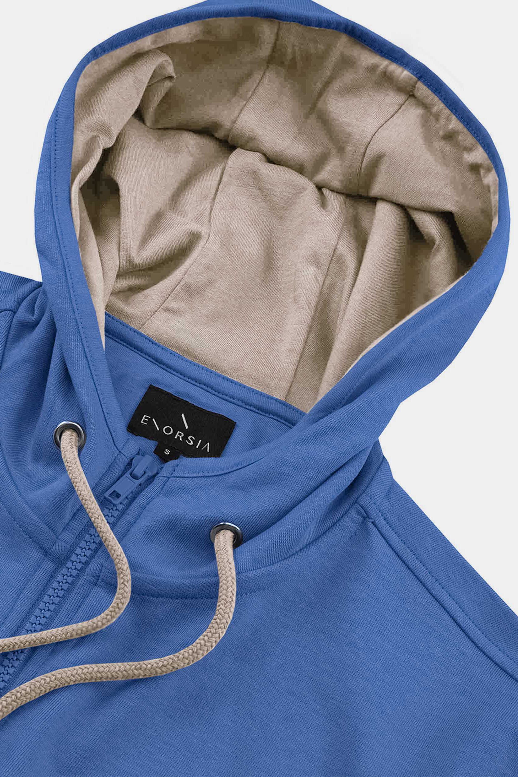 Heavy Jersey Zip Through Hoodie