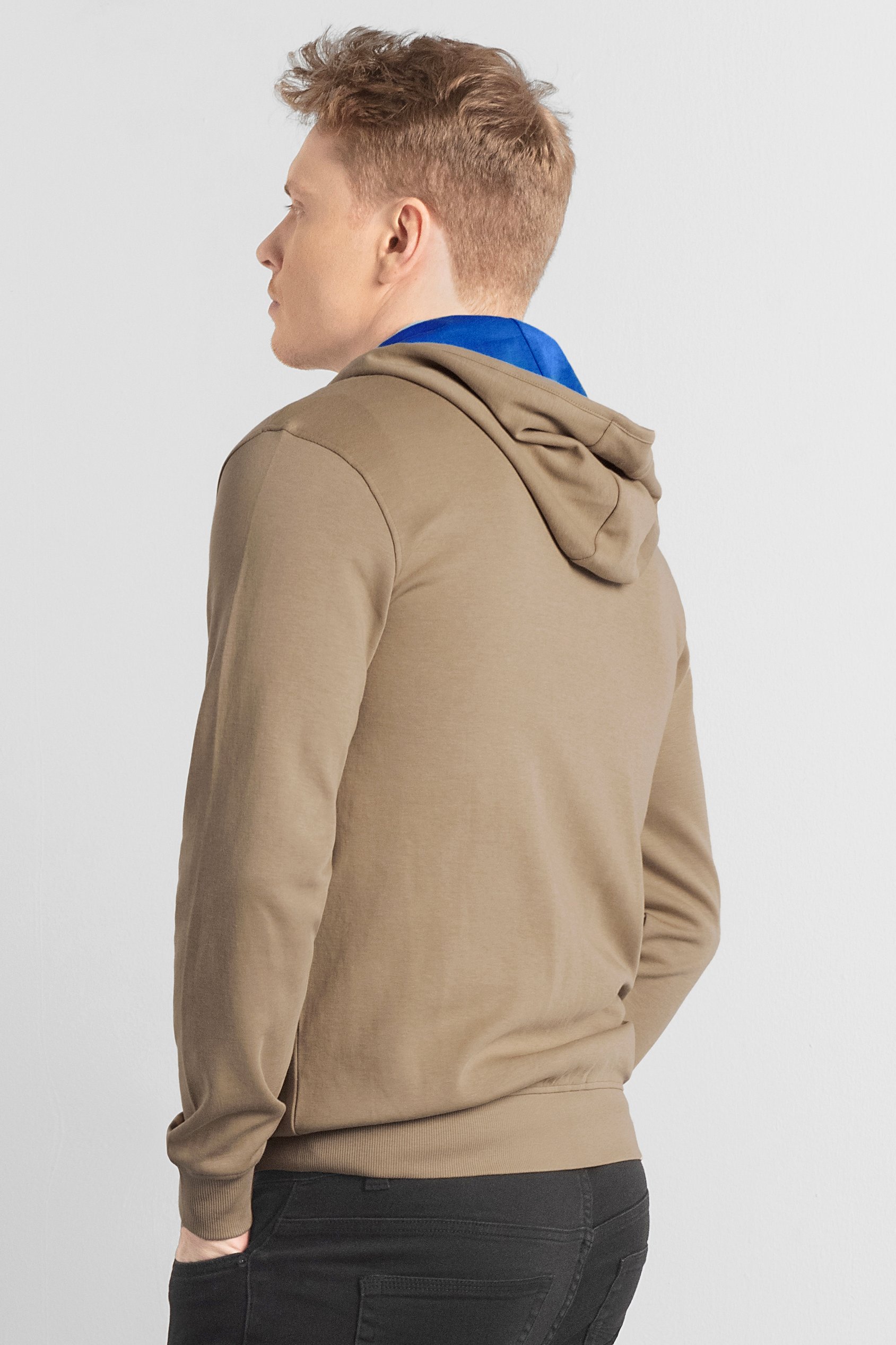 Heavy Jersey Zip Through Hoodie