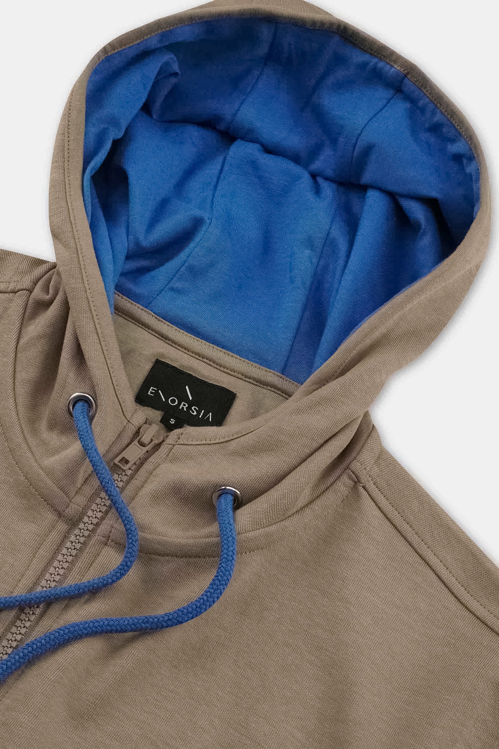 Heavy Jersey Zip Through Hoodie