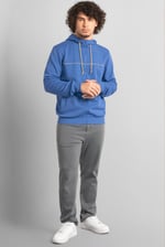 Heavy Jersey Zip Through Hoodie