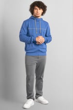 Heavy Jersey Zip Through Hoodie