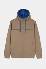 Heavy Jersey Zip Through Hoodie