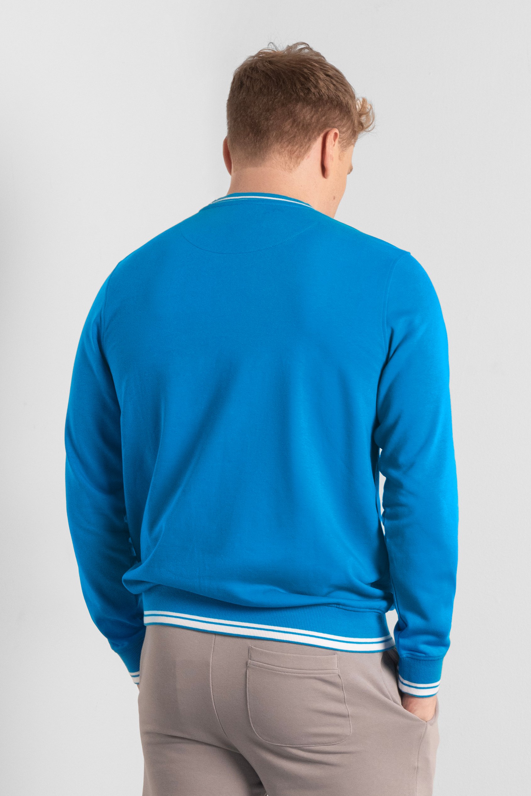 Simple & Significant Sweatshirt With Reflective Tape Detailing