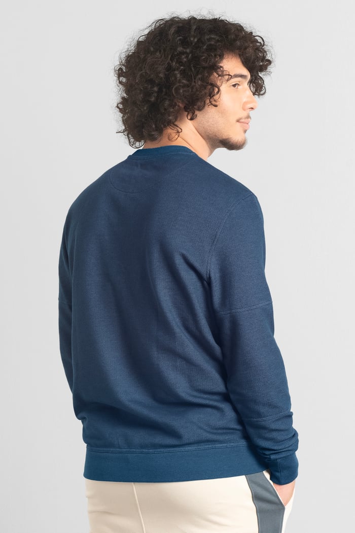 Heavy Pique Terry Crew Neck Sweatshirt