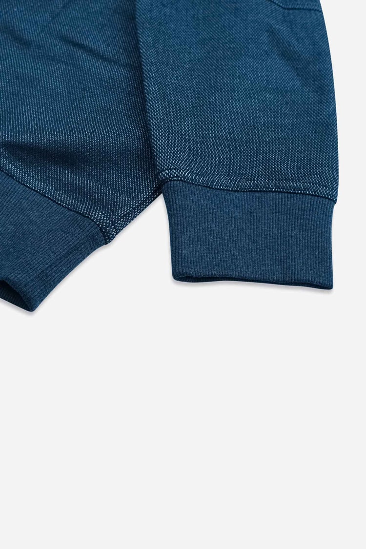 Heavy Pique Terry Crew Neck Sweatshirt