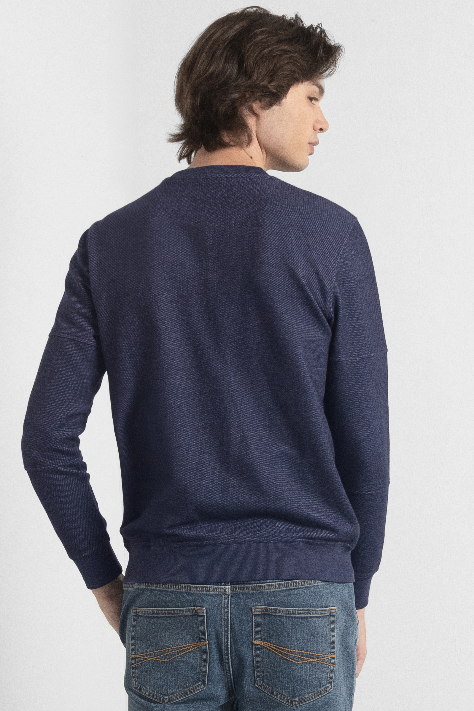 Heavy Pique Terry Crew Neck Sweatshirt