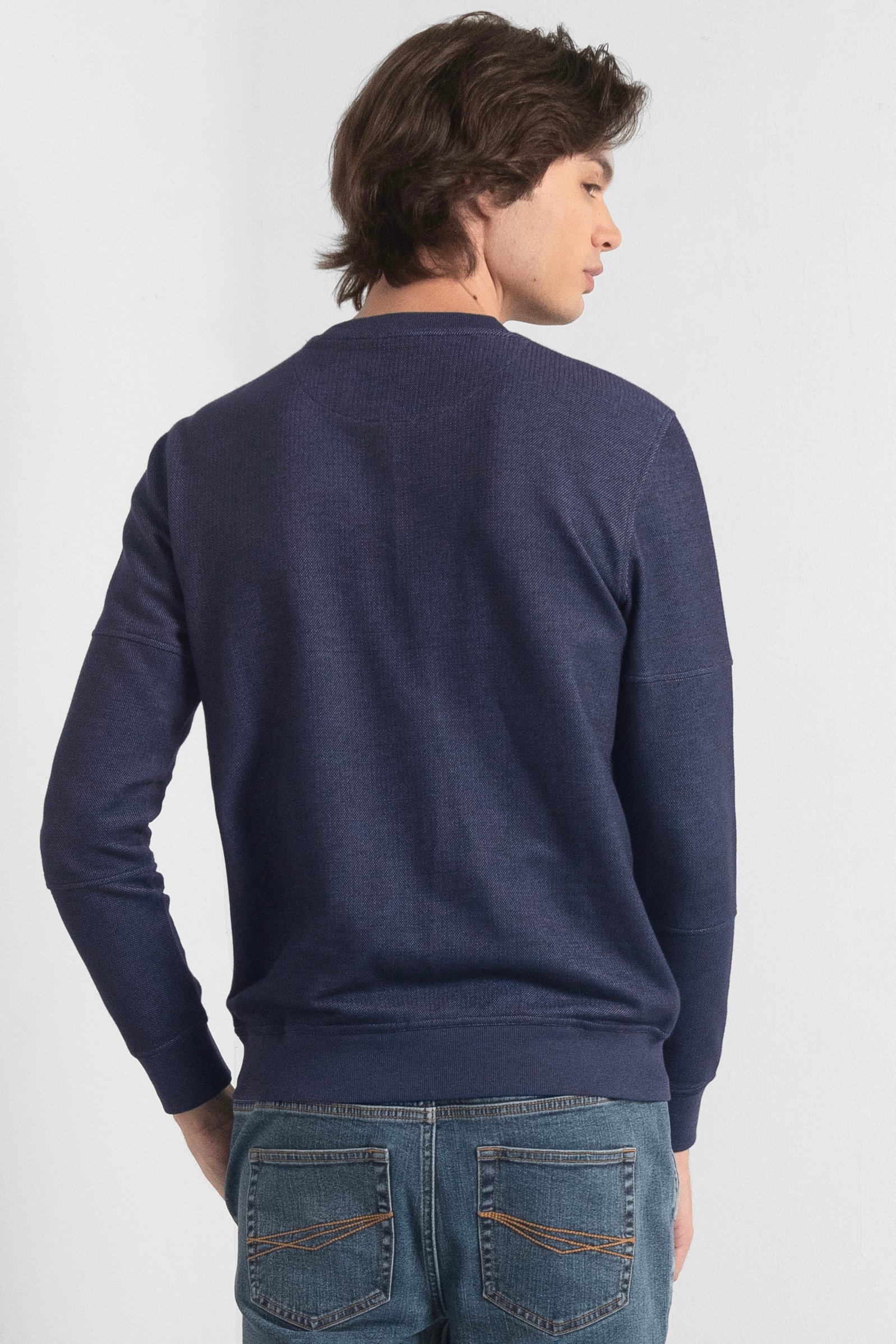 Heavy Pique Terry Crew Neck Sweatshirt