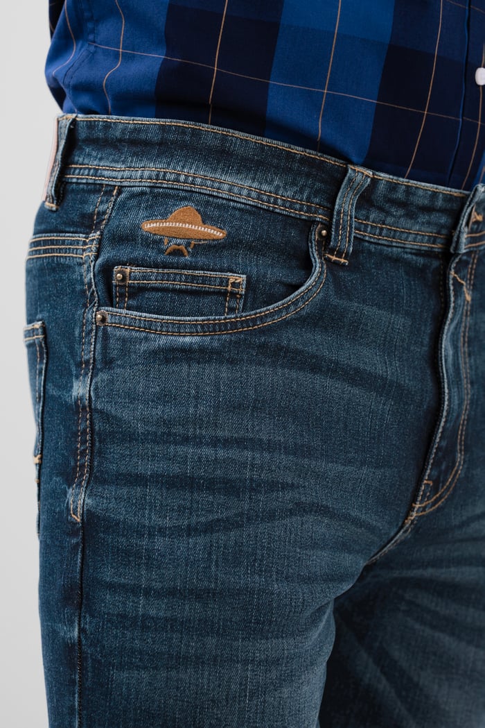 Vintage Deep Wash Bootcut Jeans