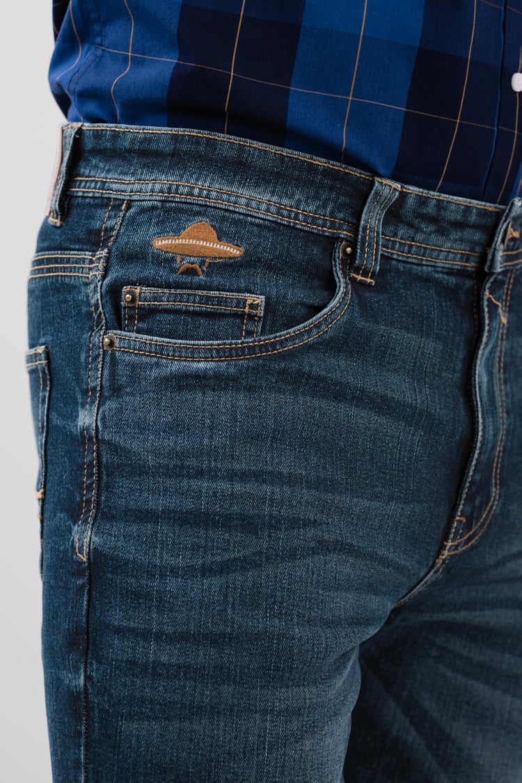 Vintage Deep Wash Bootcut Jeans