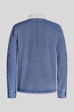 Men's Borg Lined Blue Denim Jacket