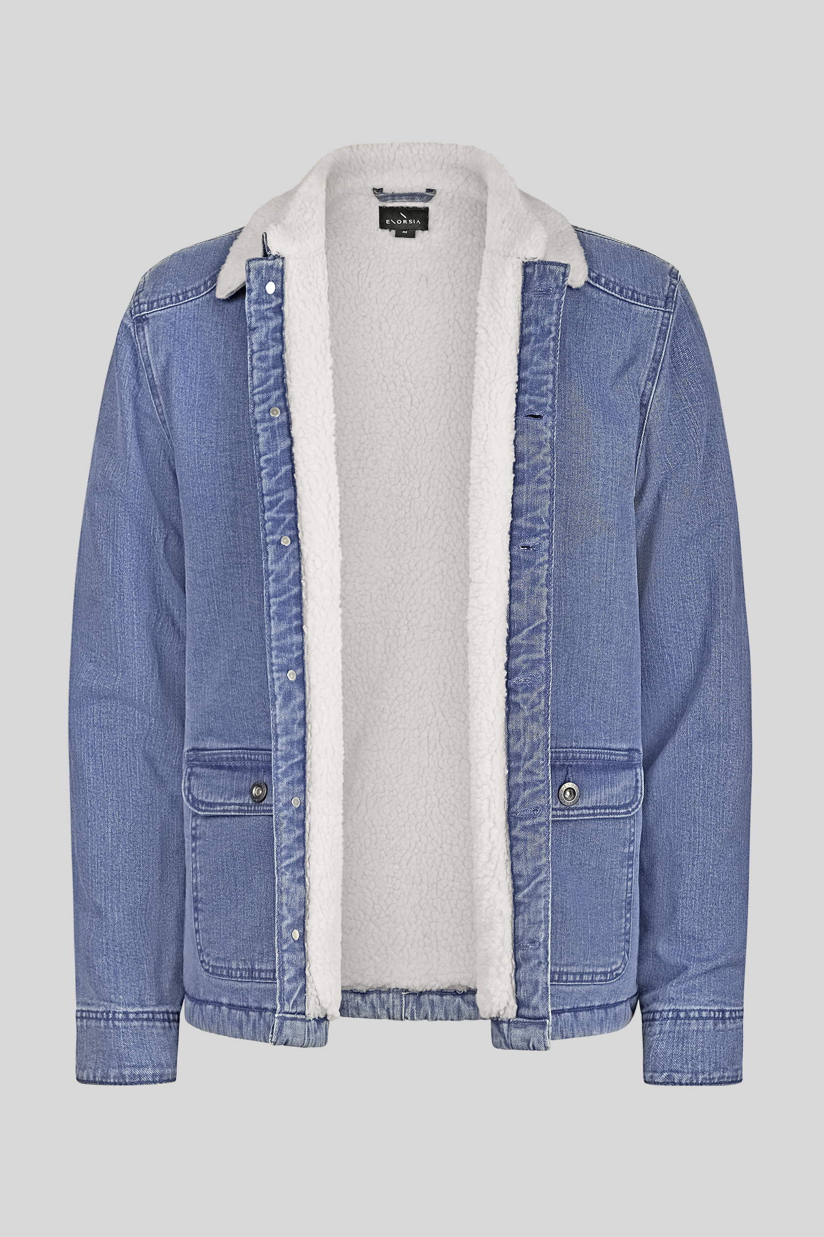 Men's Borg Lined Denim Tucker Jacket