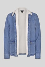 Men's Borg Lined Denim Tucker Jacket