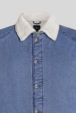 Men's Borg Lined Denim Tucker Jacket