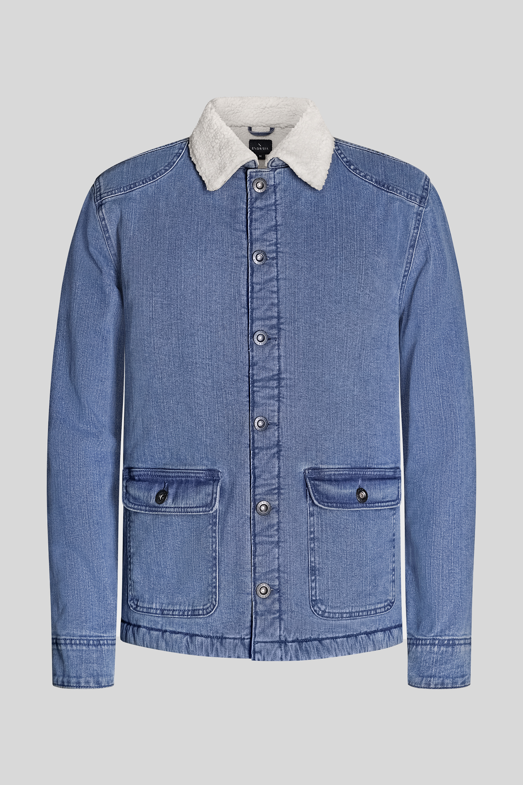 Men's Borg Lined Denim Tucker Jacket