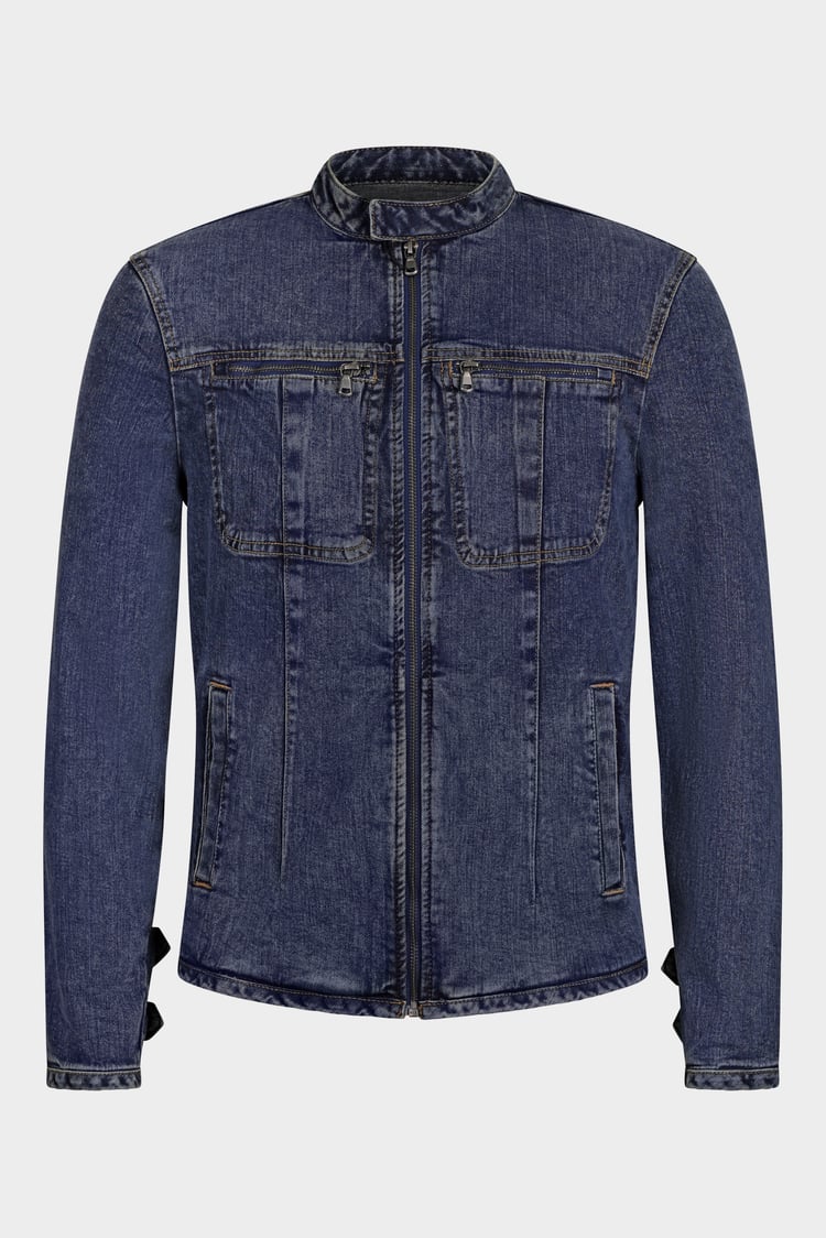 Men's Biker Denim Jacket