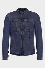 Men's Biker Denim Jacket