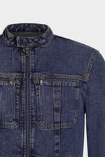Men's Biker Denim Jacket