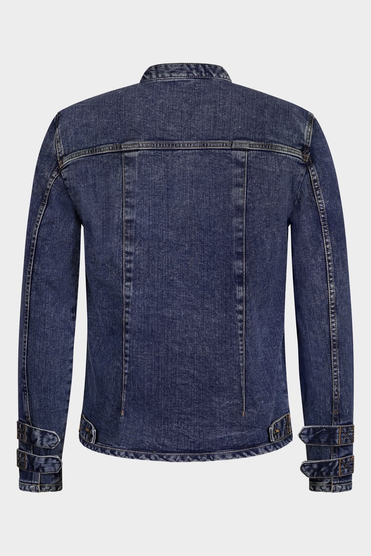 Men's Biker Denim Jacket