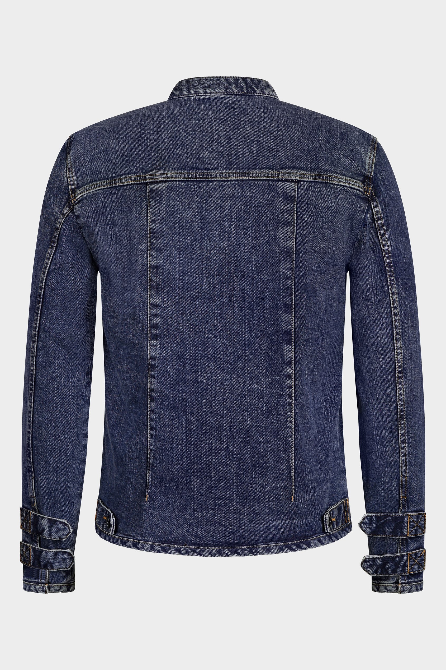 Men's Indigo Biker Denim Jacket