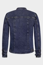 Men's Indigo Biker Denim Jacket