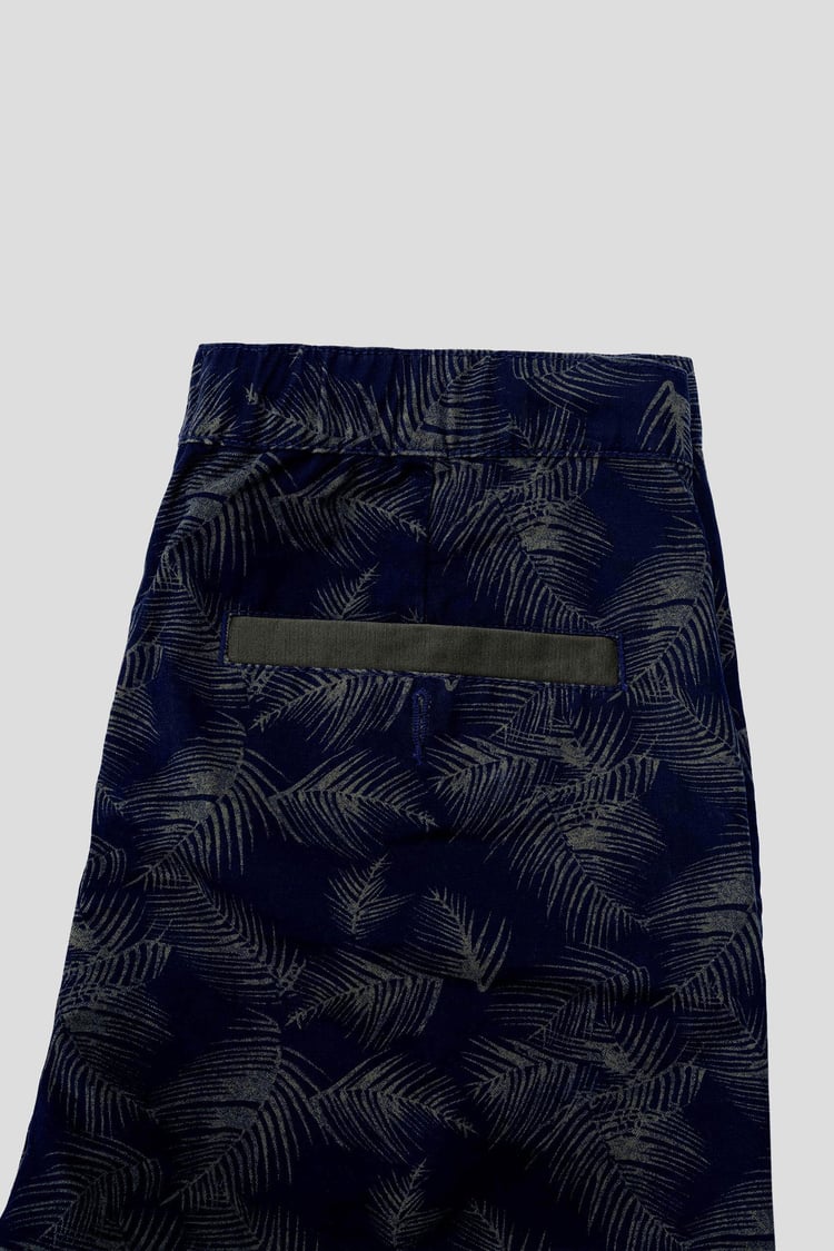 Mens  Printed Cotton Shorts